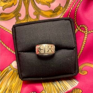 Hawaiian Honu Turtle and Quilt Sterling 925 Ring 🐢 💜